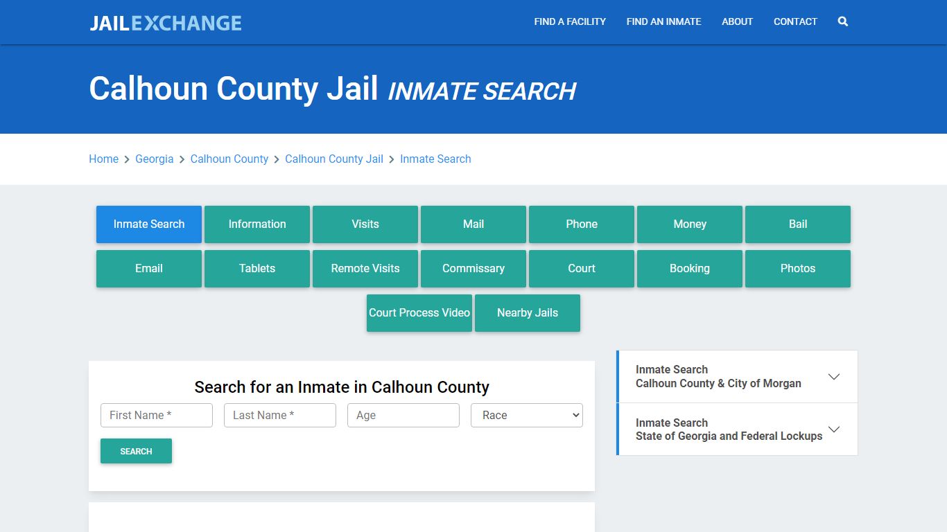 Calhoun County Jail, GA Inmate Search: Roster & Mugshots