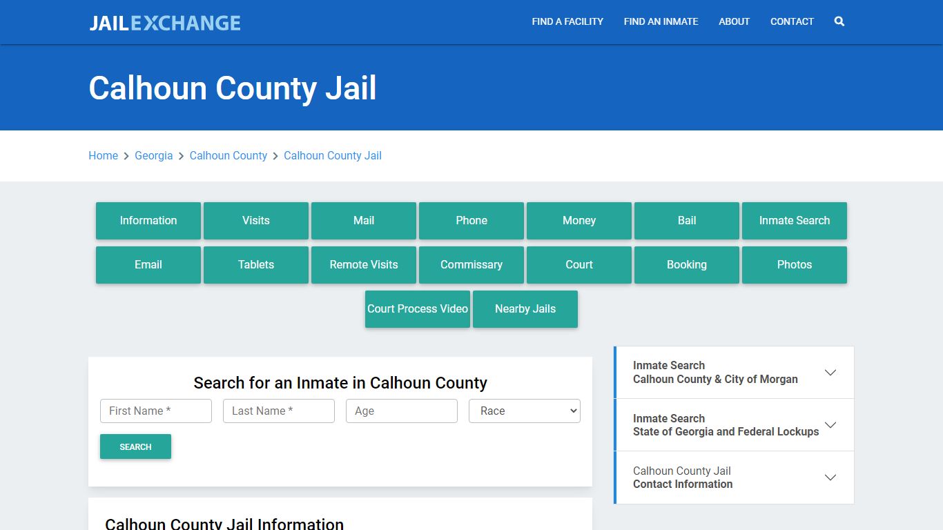 Calhoun County Jail Roster Lookup, GA, Inmate Search